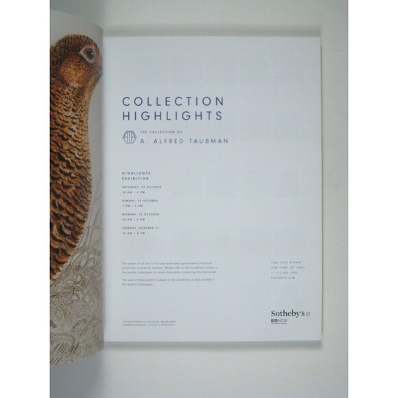Collection Highlights Sothebys 2015 to 2016 Alfred Taubman Artwork Catalog - Picture 2 of 9